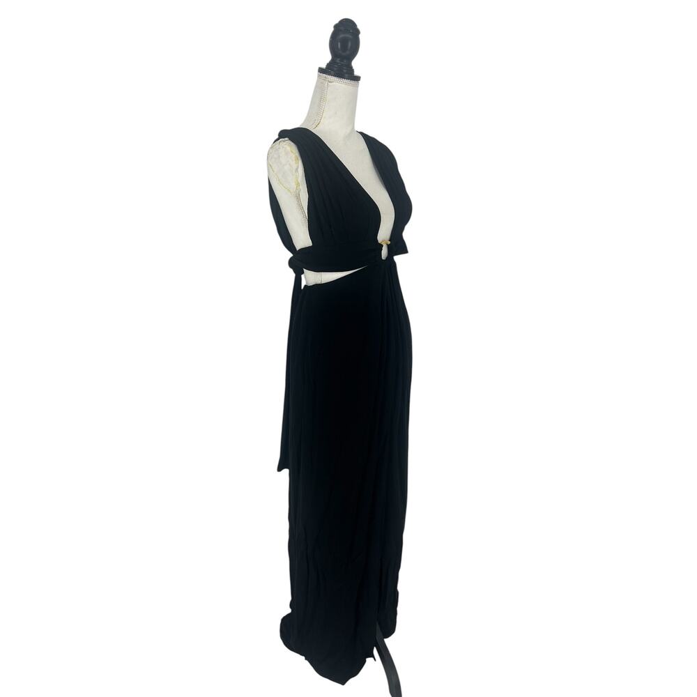 Just Bee Queen Sara Cutout Bamboo Cotton Maxi Dress Gauze S - Picture 6 of 15
